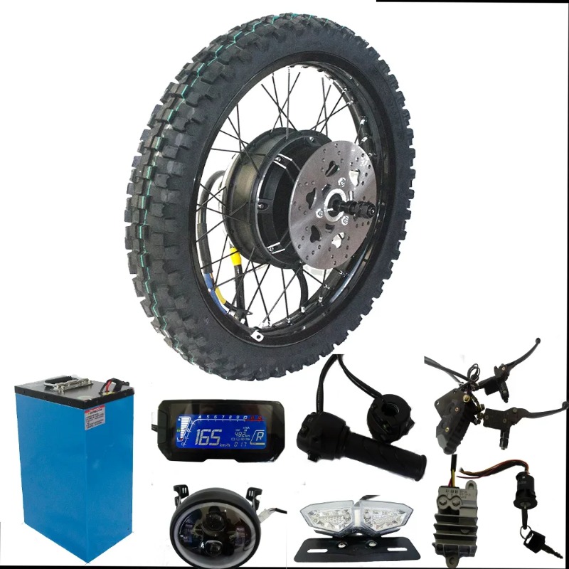 Новый комплект для переоборудо – обзор и цена 12000W Electric Motorcycle Hub Motor
